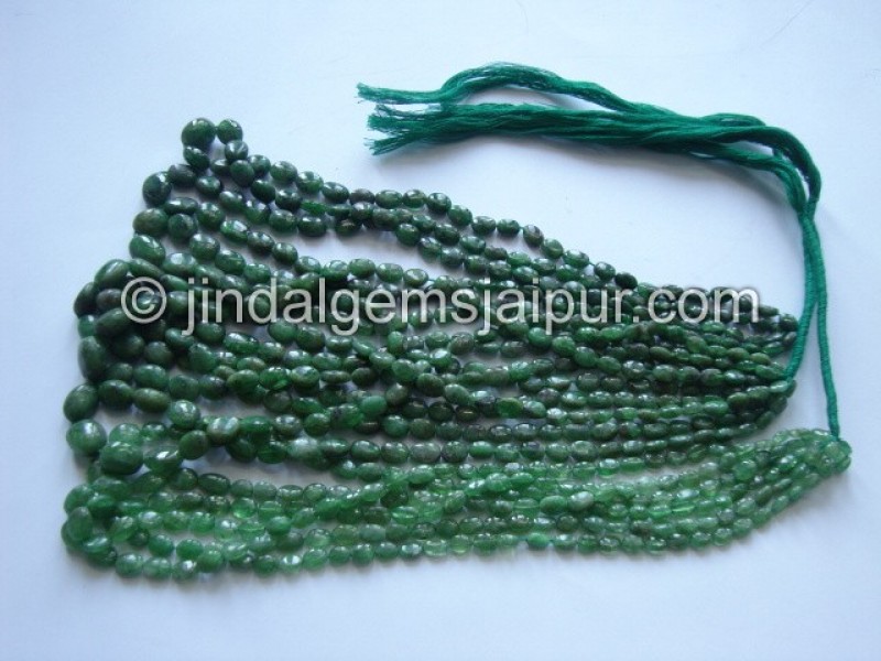 Tsavorite Plain Oval Shape Beads